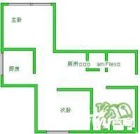 海淀温泉小区2室1厅1卫60㎡户型图