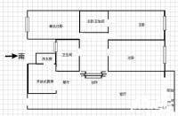 拓然家园2室1厅1卫95㎡户型图