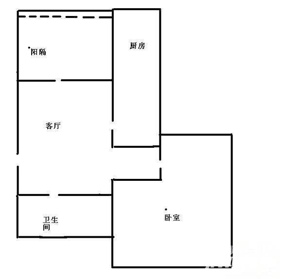 北京人家1室1厅1卫80㎡户型图