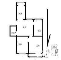 龙华园小区3室1厅1卫98㎡户型图