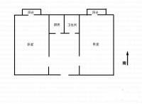 昌平幸福小区2室1厅1卫57㎡户型图