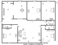 桃花苑住宅4室2厅2卫214㎡户型图