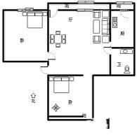 新汇园小区2室1厅1卫59㎡户型图