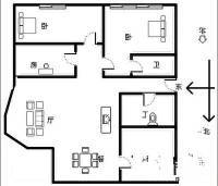 新干部楼3室2厅2卫134㎡户型图