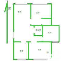 世外桃园3室2厅1卫115㎡户型图