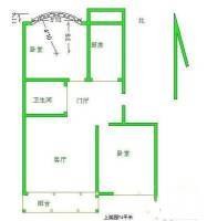 耿庄小区2室1厅1卫85㎡户型图