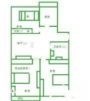 永顺南里3室1厅1卫16㎡户型图