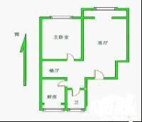 顺义空港B区1室2厅1卫82㎡户型图
