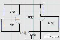 兴房苑2室2厅1卫99㎡户型图