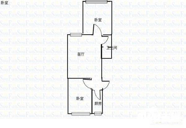 永安家园小区2室1厅1卫101㎡户型图