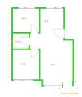 张家场新村2室1厅1卫72㎡户型图