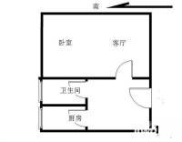 檀州家园1室1厅1卫36㎡户型图