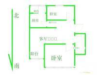 葡东住宅小区1室1厅1卫70㎡户型图