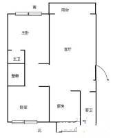 富乐二区2室2厅2卫107㎡户型图