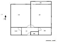 黄化门小区2室0厅1卫28㎡户型图