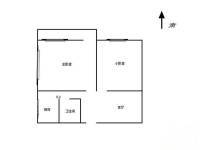 甘家口10号楼2室1厅1卫57㎡户型图