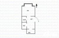 丽湖嘉园小区2室2厅1卫80㎡户型图