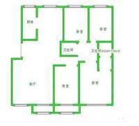 蓝旗营小区4室2厅2卫158㎡户型图