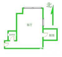 东升地小区1室1厅1卫68㎡户型图