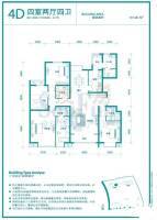 融科橄榄城4室2厅4卫191.1㎡户型图