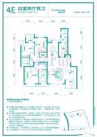 融科橄榄城4室2厅2卫184.4㎡户型图