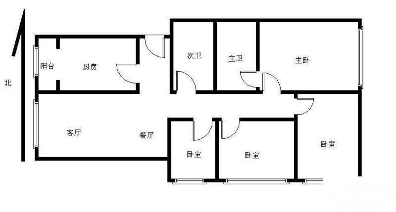 保利金泉4室2厅2卫161㎡户型图