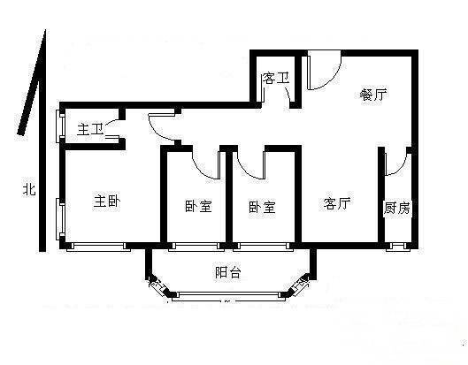 保利金泉3室2厅2卫150㎡户型图