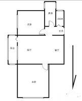 华严北里2室1厅1卫70㎡户型图