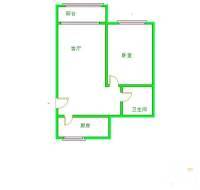 平原里1室1厅1卫60㎡户型图