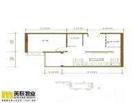 中信城一期1室1厅1卫65㎡户型图