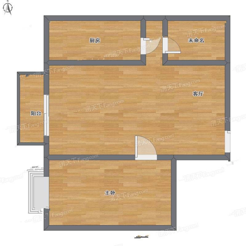 CBD总部公寓1室1厅0卫81㎡户型图