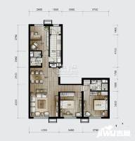 爱这城3室2厅2卫136㎡户型图