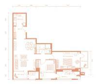 建邦·礼仕阁2室2厅2卫150㎡户型图