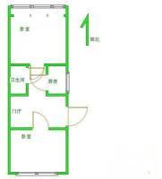 地藏庵小区2室1厅1卫65㎡户型图