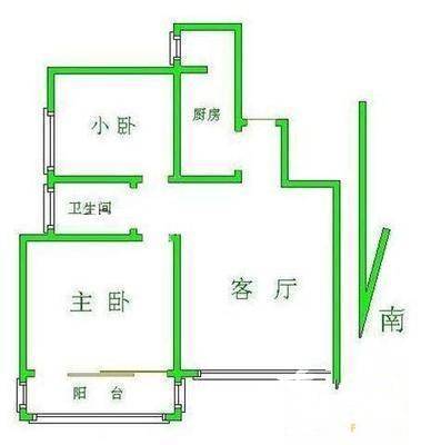 康宁居2室2厅1卫92㎡户型图