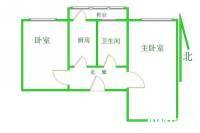 胡家园小区3室1厅1卫75㎡户型图