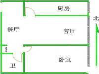 新华里小区1室1厅1卫57㎡户型图