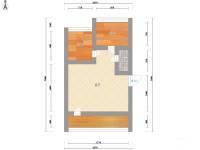 燕城苑小区2室1厅1卫86㎡户型图
