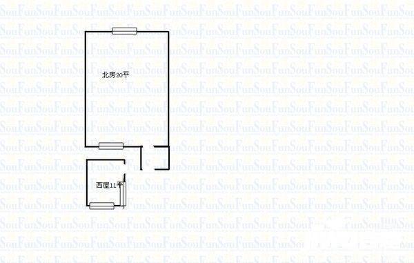 东四十三条1室0厅0卫31㎡户型图