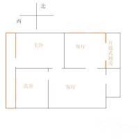 银闸小区2室2厅1卫180㎡户型图