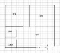 金家村283号2室1厅1卫60㎡户型图