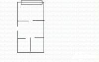 梆子井86号院1室1厅1卫50㎡户型图