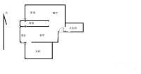 丰体时代花园2室2厅1卫98㎡户型图