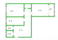 双锦园3室1厅1卫116㎡户型图