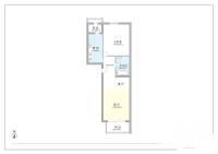 通达花园1室1厅1卫75㎡户型图