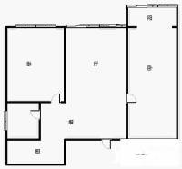 翡翠城五期住宅2室2厅2卫106㎡户型图