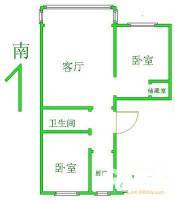 平谷滨河小区2室1厅1卫77㎡户型图