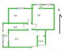 南新园2室1厅1卫80㎡户型图