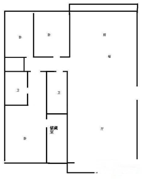 王府温馨公寓3室2厅2卫138㎡户型图