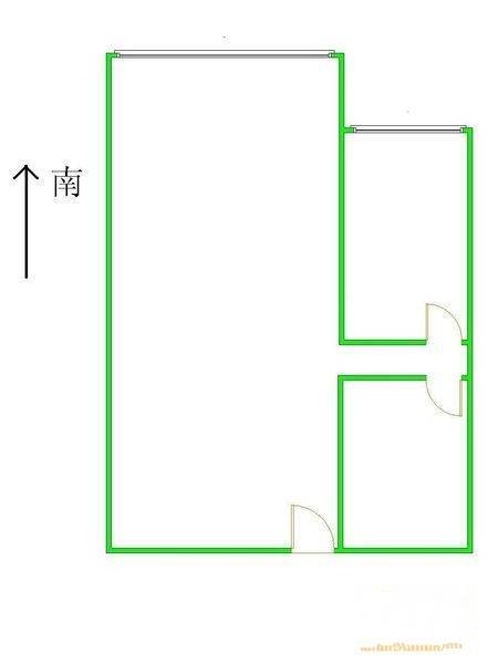 风格与林苑1室0厅1卫57㎡户型图